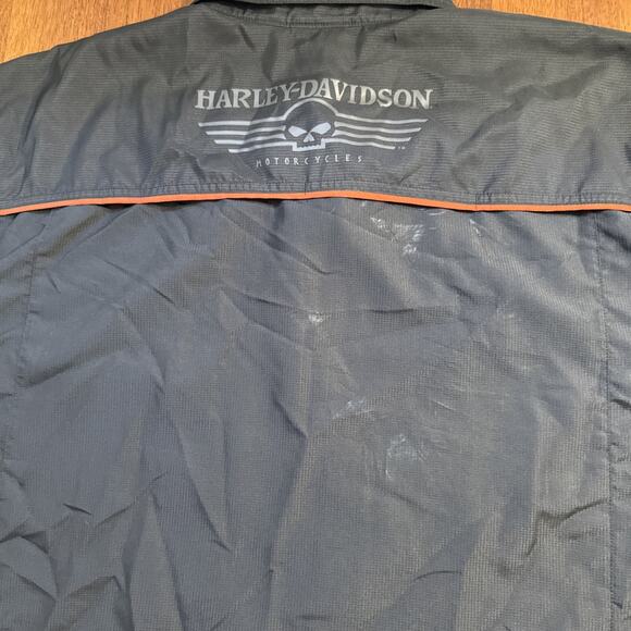 Harley Davidson Short Sleeve Button Up 3XL Willie G Black Performance Vented - Picture 10 of 12